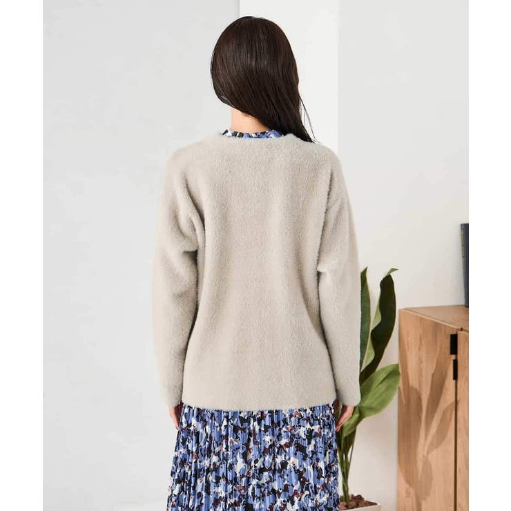 フェレットライクフェザーダブルフェイスカーディガン | a.v.v【WOMEN】 | 詳細画像18 