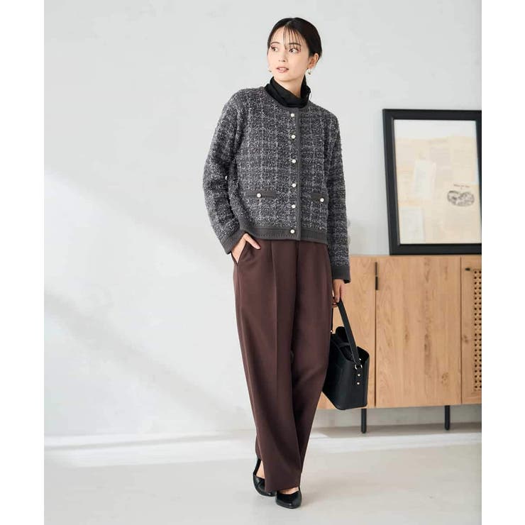 パールボタンツイードニットカーディガン | a.v.v【WOMEN】 | 詳細画像13 