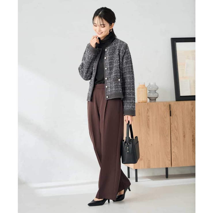 パールボタンツイードニットカーディガン | a.v.v【WOMEN】 | 詳細画像15 