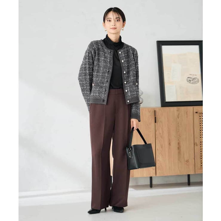 パールボタンツイードニットカーディガン | a.v.v【WOMEN】 | 詳細画像16 