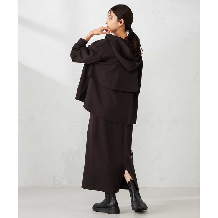 バックフレアダンボールパーカー | a.v.v【WOMEN】 | 詳細画像10 