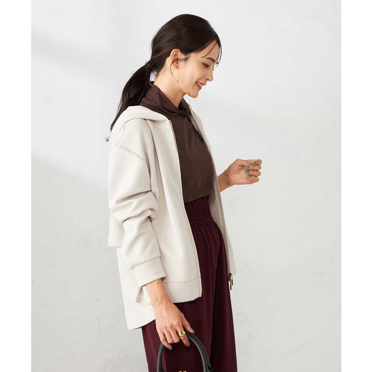 バックフレアダンボールパーカー | a.v.v【WOMEN】 | 詳細画像17 