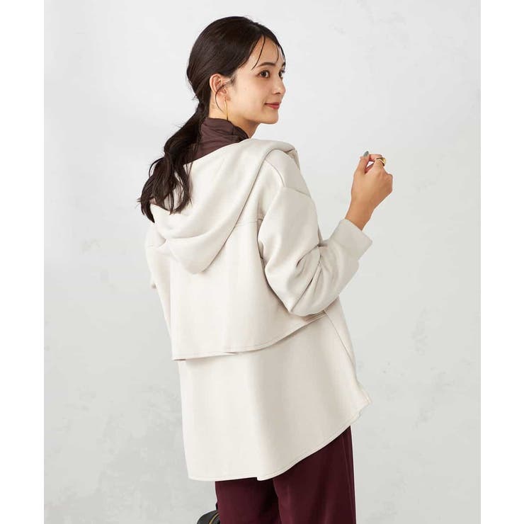 バックフレアダンボールパーカー | a.v.v【WOMEN】 | 詳細画像18 