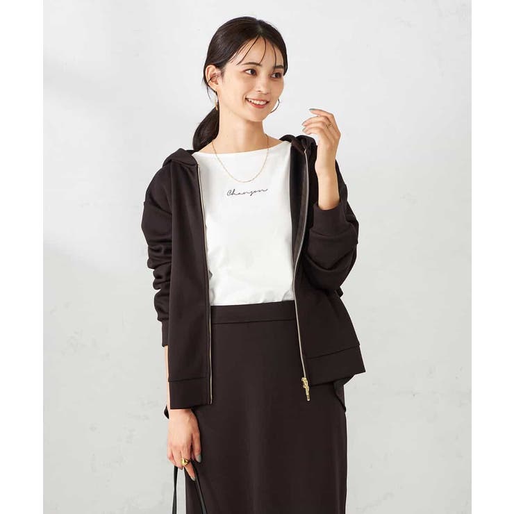 バックフレアダンボールパーカー | a.v.v【WOMEN】 | 詳細画像2 