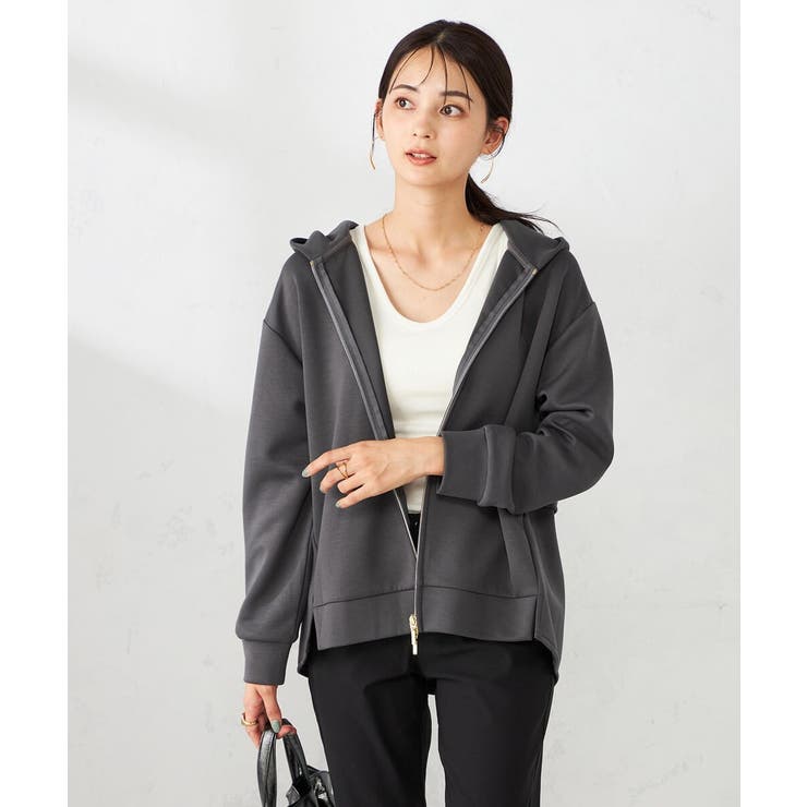 バックフレアダンボールパーカー | a.v.v【WOMEN】 | 詳細画像27 