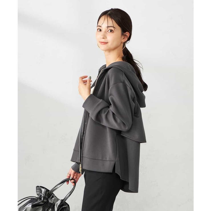 バックフレアダンボールパーカー | a.v.v【WOMEN】 | 詳細画像29 