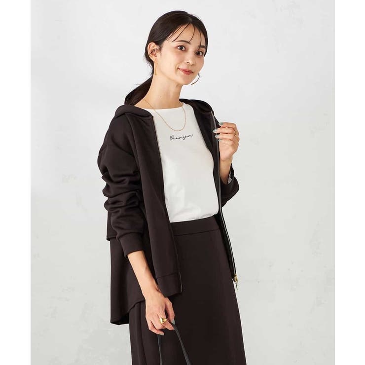 バックフレアダンボールパーカー | a.v.v【WOMEN】 | 詳細画像3 