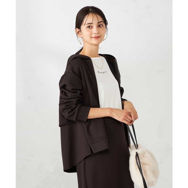 バックフレアダンボールパーカー | a.v.v【WOMEN】 | 詳細画像4 