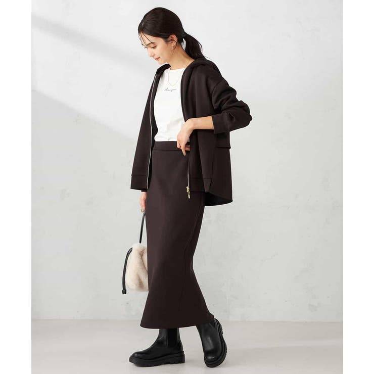 バックフレアダンボールパーカー | a.v.v【WOMEN】 | 詳細画像6 