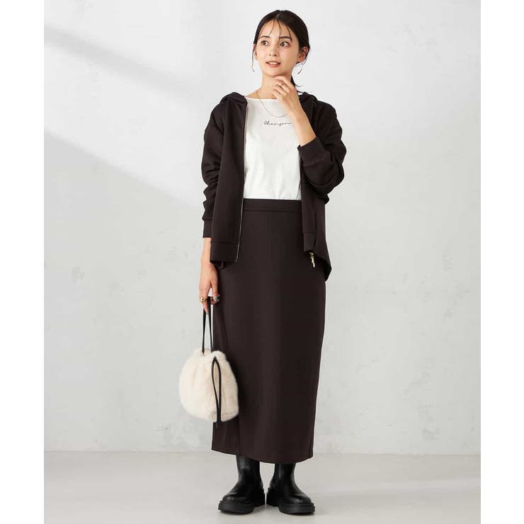 バックフレアダンボールパーカー | a.v.v【WOMEN】 | 詳細画像7 