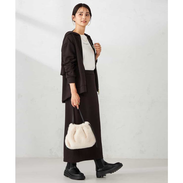 バックフレアダンボールパーカー | a.v.v【WOMEN】 | 詳細画像8 