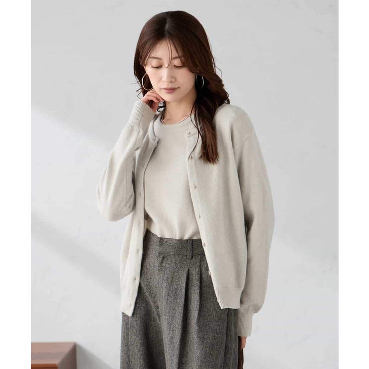 スパンコール混クルーネックカーディガン | a.v.v【WOMEN】 | 詳細画像15 