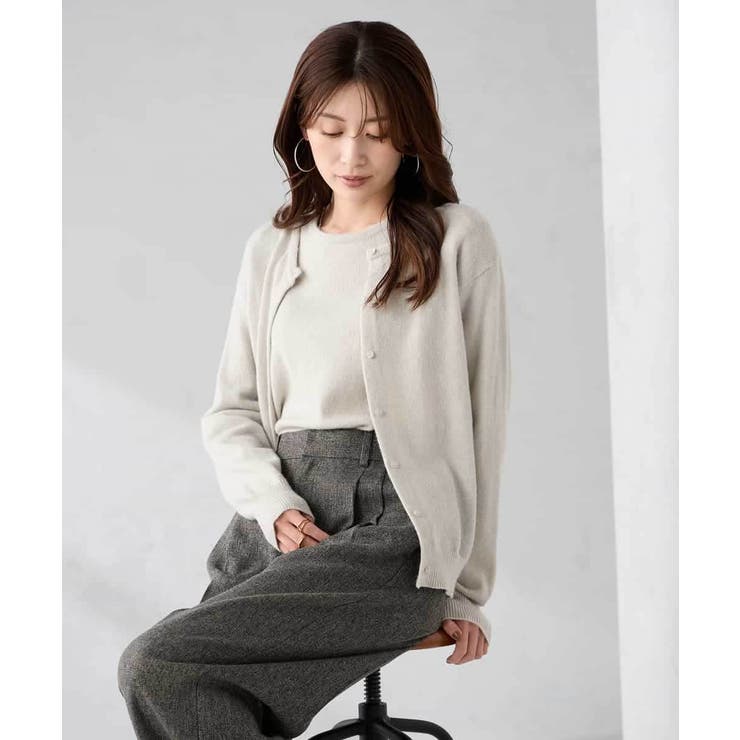 スパンコール混クルーネックカーディガン | a.v.v【WOMEN】 | 詳細画像18 