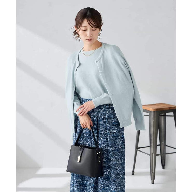 スパンコール混クルーネックカーディガン | a.v.v【WOMEN】 | 詳細画像2 