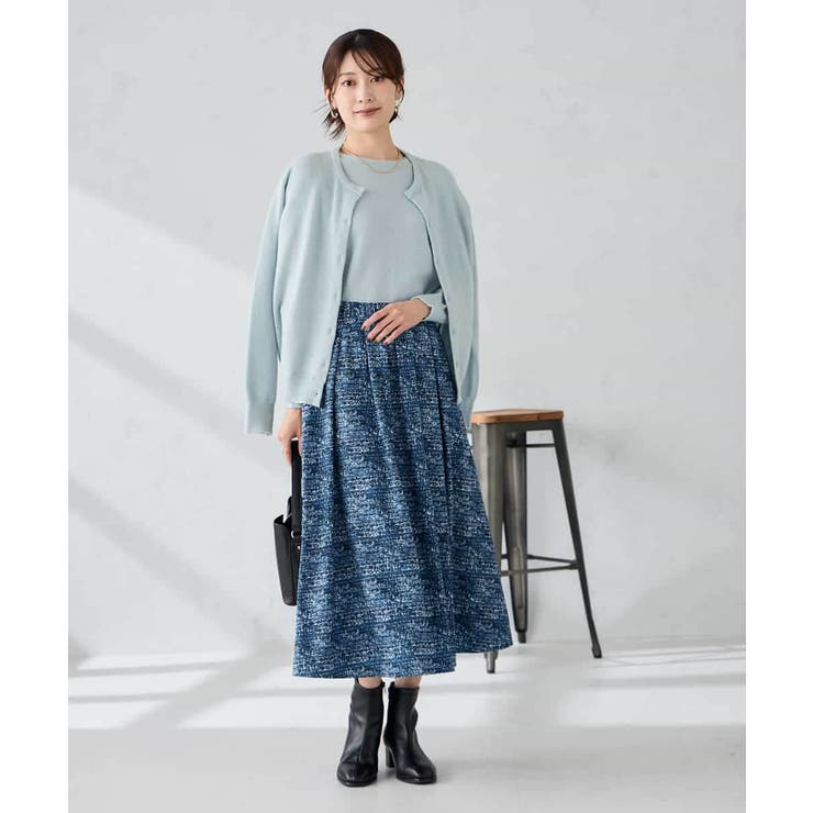 スパンコール混クルーネックカーディガン | a.v.v【WOMEN】 | 詳細画像4 