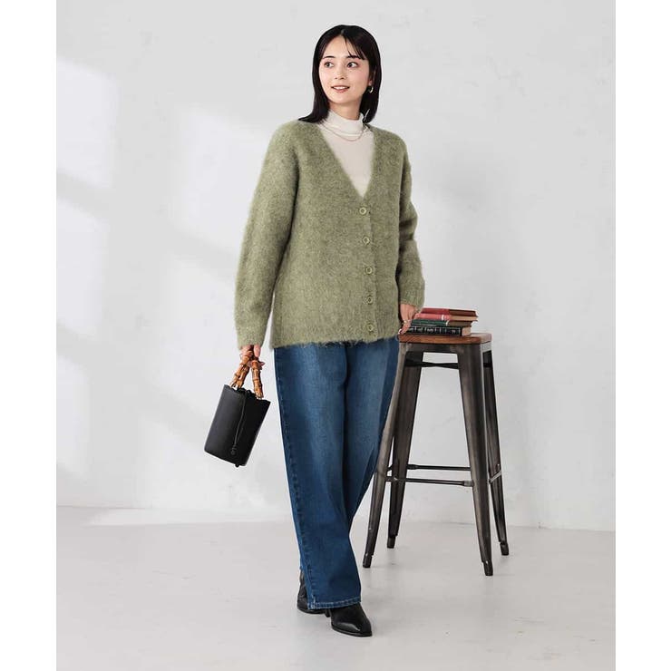 【WEB限定】Vネックシャギーニットカーディガン | a.v.v【WOMEN】 | 詳細画像10 