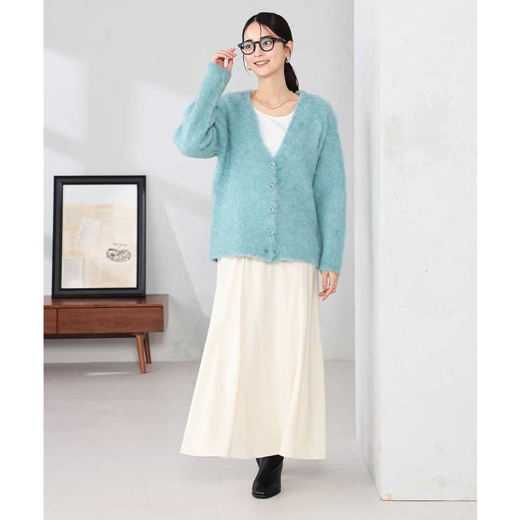 【WEB限定】Vネックシャギーニットカーディガン | a.v.v【WOMEN】 | 詳細画像13 