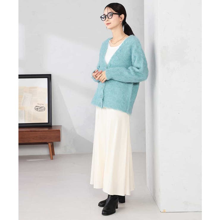 【WEB限定】Vネックシャギーニットカーディガン | a.v.v【WOMEN】 | 詳細画像15 