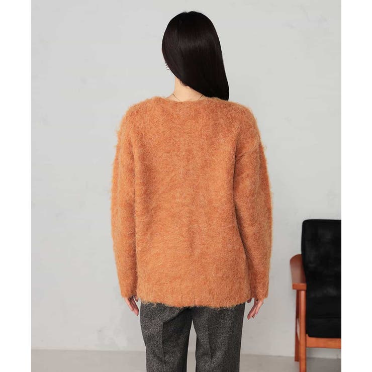 【WEB限定】Vネックシャギーニットカーディガン | a.v.v【WOMEN】 | 詳細画像18 