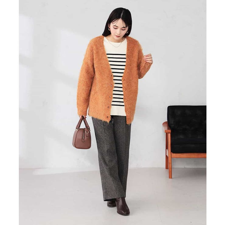 【WEB限定】Vネックシャギーニットカーディガン | a.v.v【WOMEN】 | 詳細画像5 