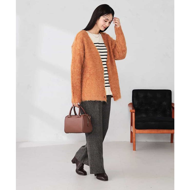 【WEB限定】Vネックシャギーニットカーディガン | a.v.v【WOMEN】 | 詳細画像6 