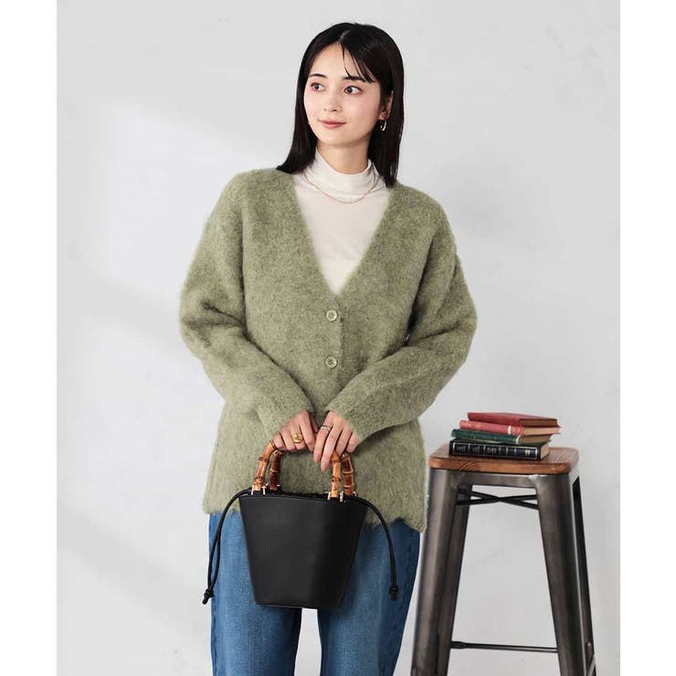 【WEB限定】Vネックシャギーニットカーディガン | a.v.v【WOMEN】 | 詳細画像7 