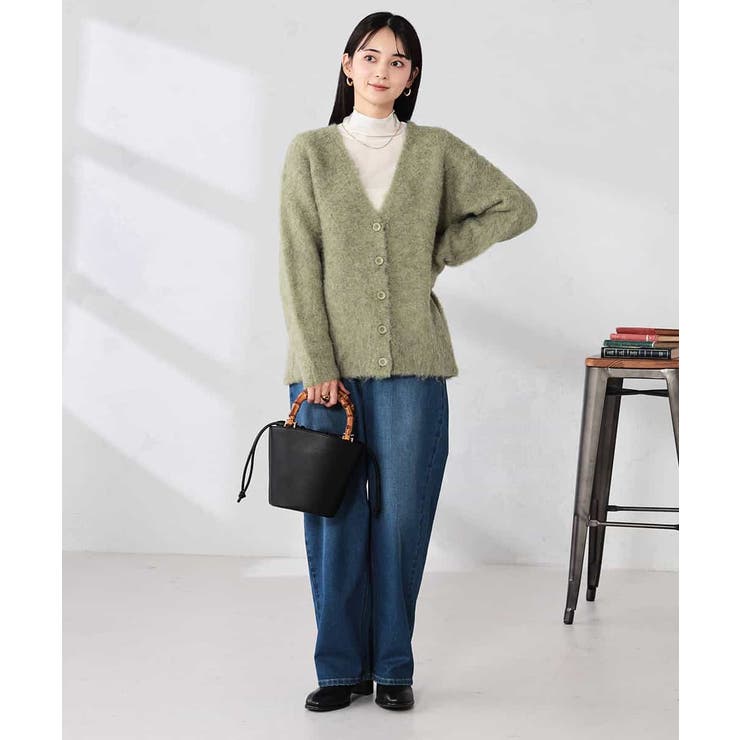 【WEB限定】Vネックシャギーニットカーディガン | a.v.v【WOMEN】 | 詳細画像9 