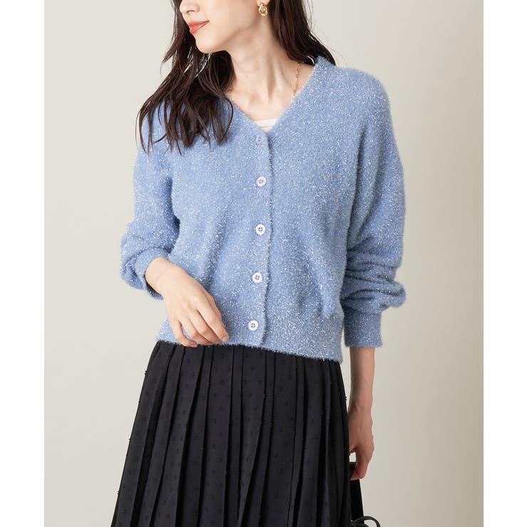 ライトブルー | スチールヤーンヘアリーニット | a.v.v【WOMEN】