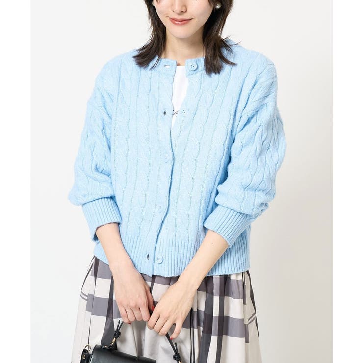 2WAY アラン柄ニットカーディガン | a.v.v【WOMEN】 | 詳細画像1 