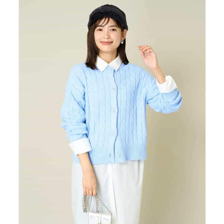 2WAY アラン柄ニットカーディガン | a.v.v【WOMEN】 | 詳細画像10 