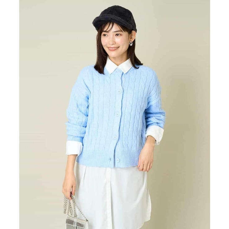 2WAY アラン柄ニットカーディガン | a.v.v【WOMEN】 | 詳細画像11 