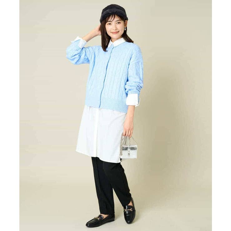 2WAY アラン柄ニットカーディガン | a.v.v【WOMEN】 | 詳細画像14 