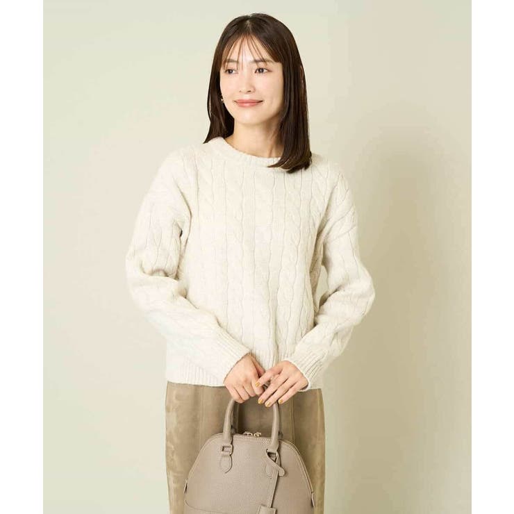 2WAY アラン柄ニットカーディガン | a.v.v【WOMEN】 | 詳細画像19 