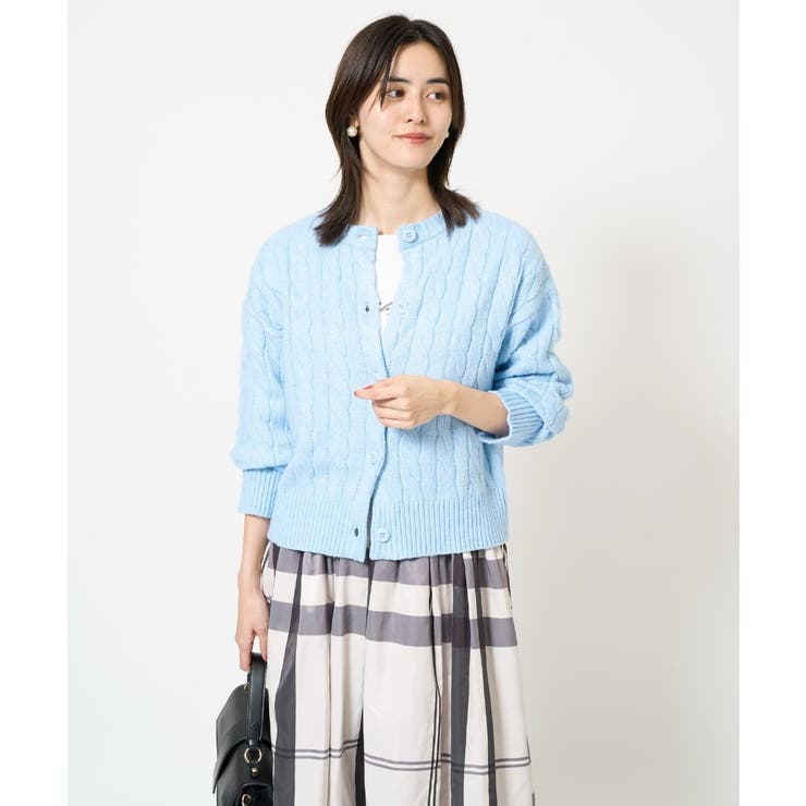 2WAY アラン柄ニットカーディガン | a.v.v【WOMEN】 | 詳細画像2 