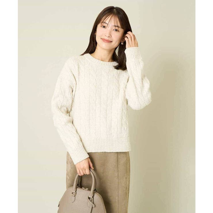 2WAY アラン柄ニットカーディガン | a.v.v【WOMEN】 | 詳細画像20 