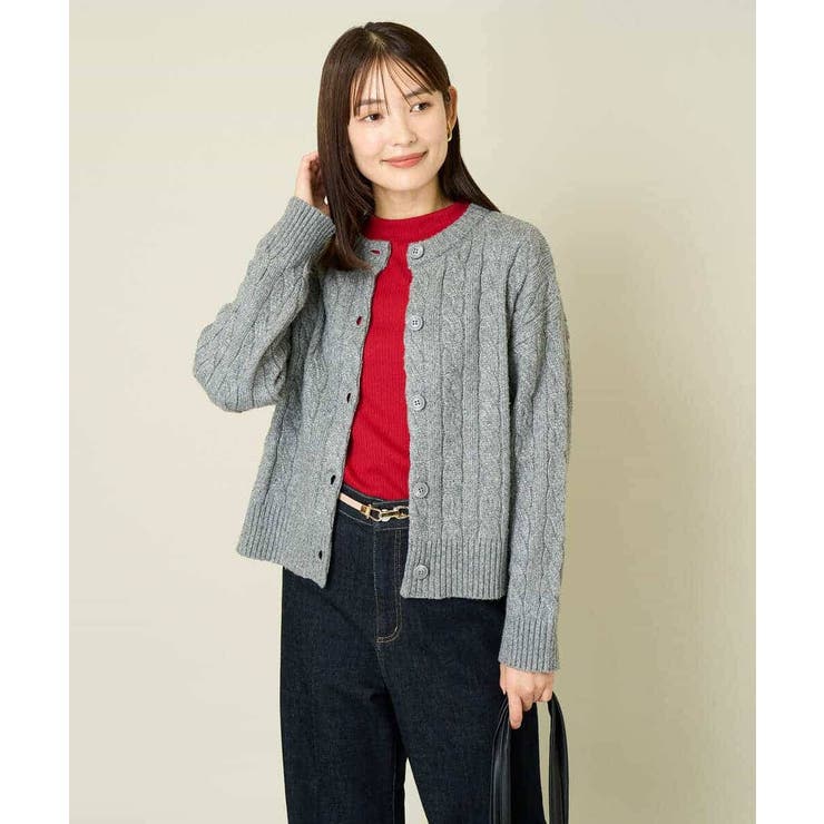 2WAY アラン柄ニットカーディガン | a.v.v【WOMEN】 | 詳細画像28 