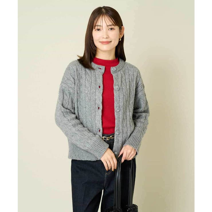 2WAY アラン柄ニットカーディガン | a.v.v【WOMEN】 | 詳細画像29 