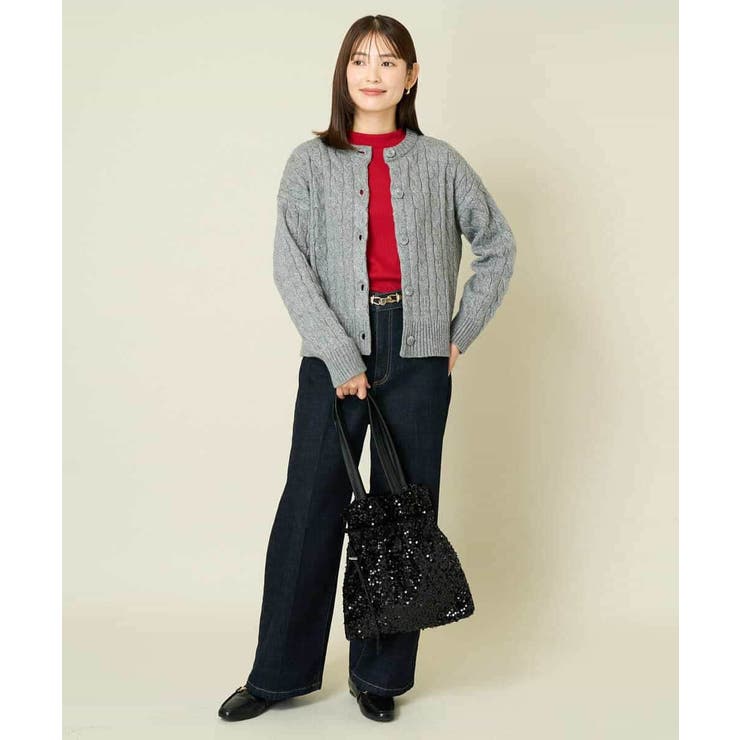 2WAY アラン柄ニットカーディガン | a.v.v【WOMEN】 | 詳細画像31 