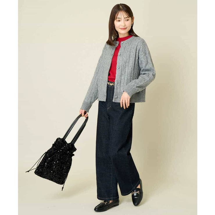 2WAY アラン柄ニットカーディガン | a.v.v【WOMEN】 | 詳細画像32 