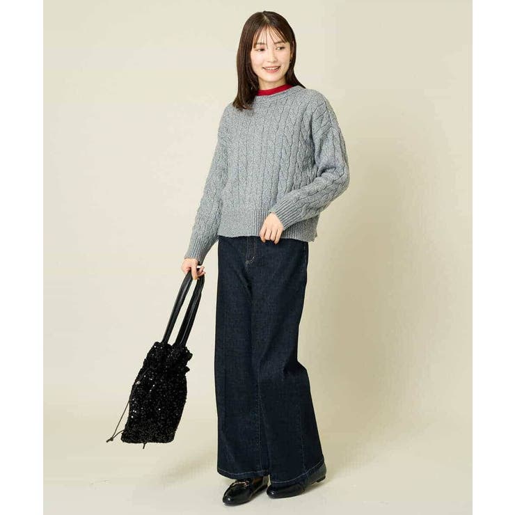 2WAY アラン柄ニットカーディガン | a.v.v【WOMEN】 | 詳細画像37 