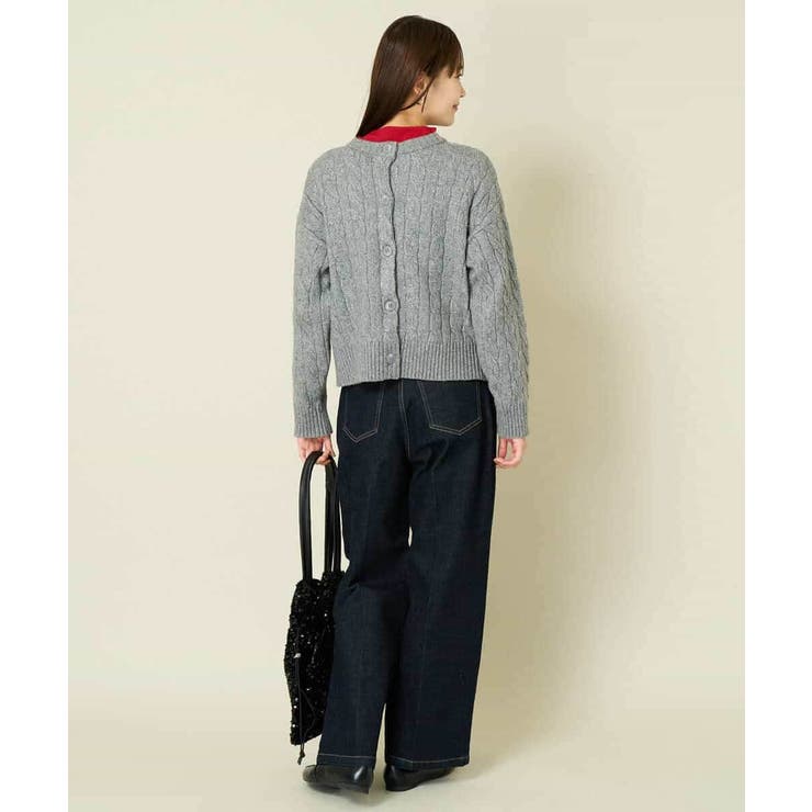 2WAY アラン柄ニットカーディガン | a.v.v【WOMEN】 | 詳細画像38 