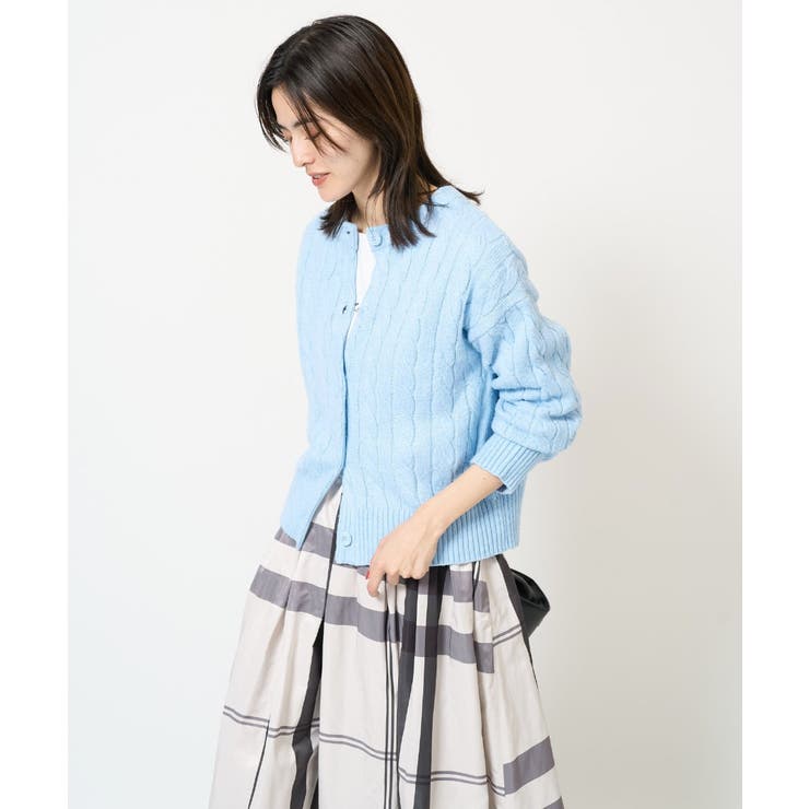 2WAY アラン柄ニットカーディガン | a.v.v【WOMEN】 | 詳細画像4 