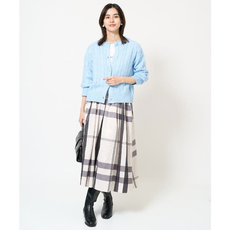 2WAY アラン柄ニットカーディガン | a.v.v【WOMEN】 | 詳細画像5 