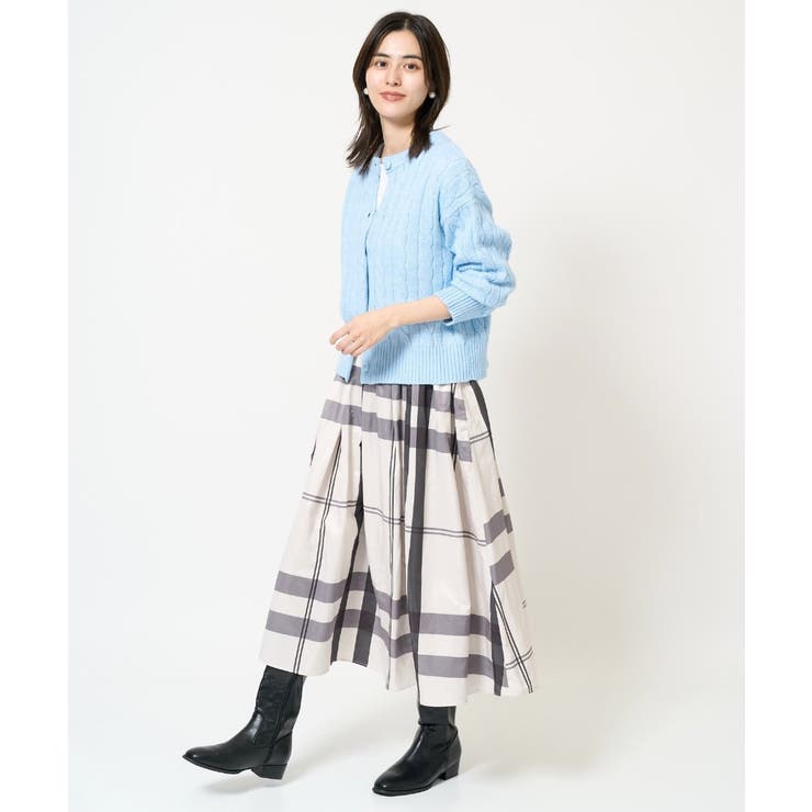 2WAY アラン柄ニットカーディガン | a.v.v【WOMEN】 | 詳細画像6 