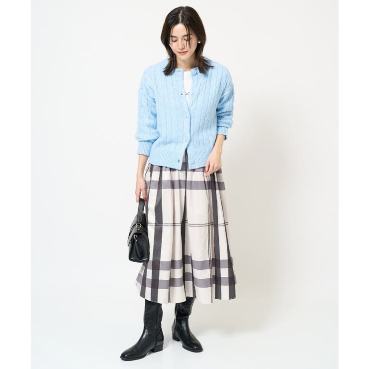 2WAY アラン柄ニットカーディガン | a.v.v【WOMEN】 | 詳細画像7 