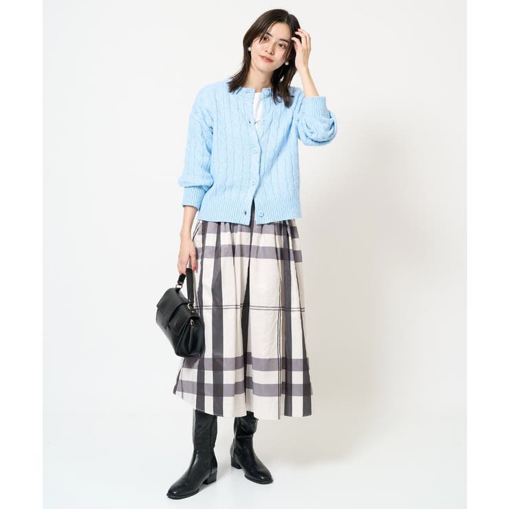 2WAY アラン柄ニットカーディガン | a.v.v【WOMEN】 | 詳細画像8 