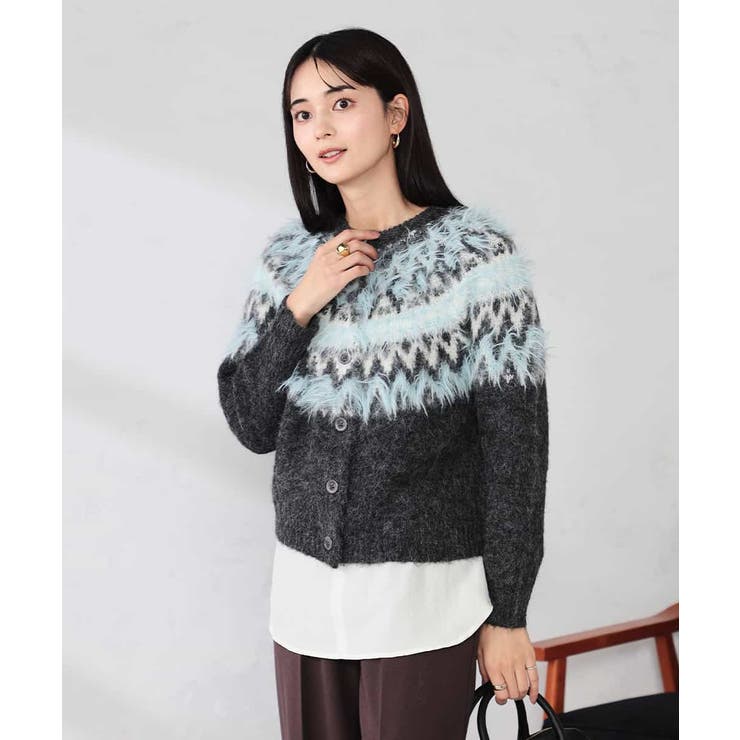 【2WAY】フェアアイルニットカーディガン | a.v.v【WOMEN】 | 詳細画像3 