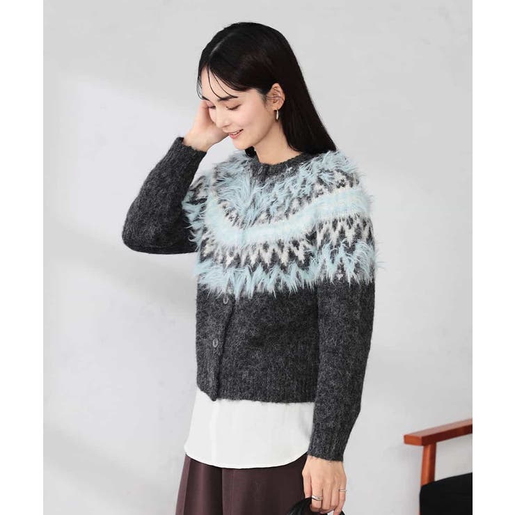 【2WAY】フェアアイルニットカーディガン | a.v.v【WOMEN】 | 詳細画像4 