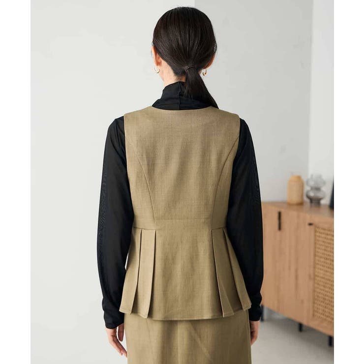 【2SET】ペプラムジレ×ナロースカート | a.v.v【WOMEN】 | 詳細画像12 