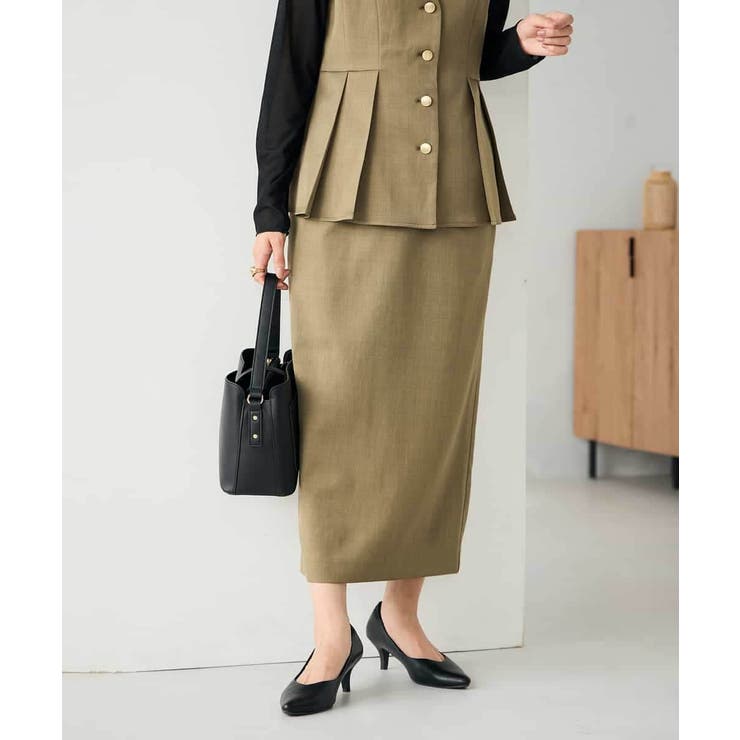 【2SET】ペプラムジレ×ナロースカート | a.v.v【WOMEN】 | 詳細画像8 